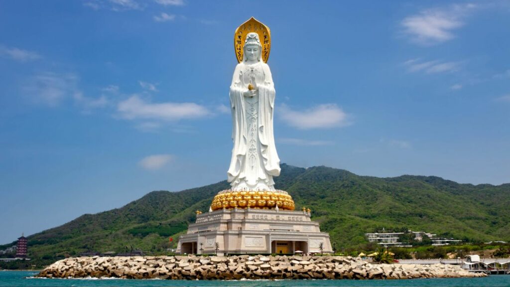 Socha na čínskom ostrove Hainan